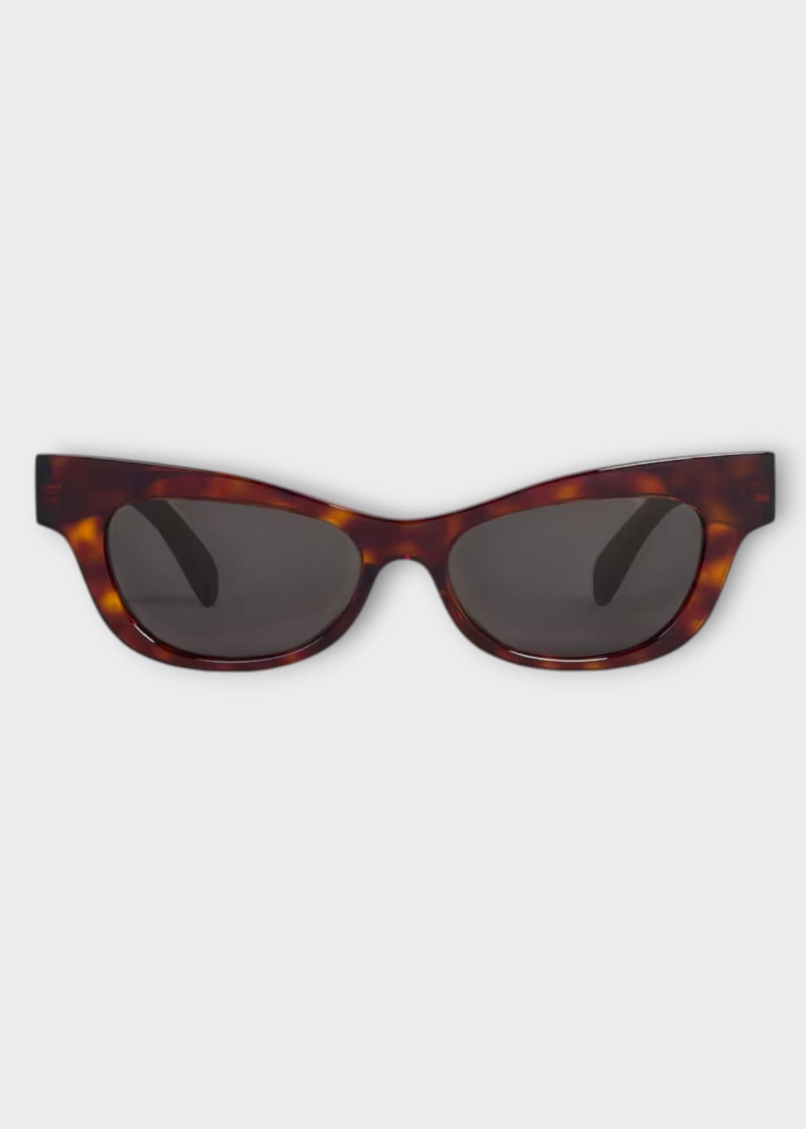 Celine Celine Sunglasses, Brown, Acetate Triomphe 19 Cat Eye Acetate Frame In Red Havana w/ Smoke Lenses