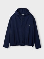Jacquemus Jacquemus Shirt, Navy, La Chemise Denim Chevron Hooded Shirt In Dark Navy w/ Chest Pocket