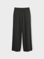 Barrie Barrie Trousers, Grey, Cashmere Straight Cut Pants In Charcoal