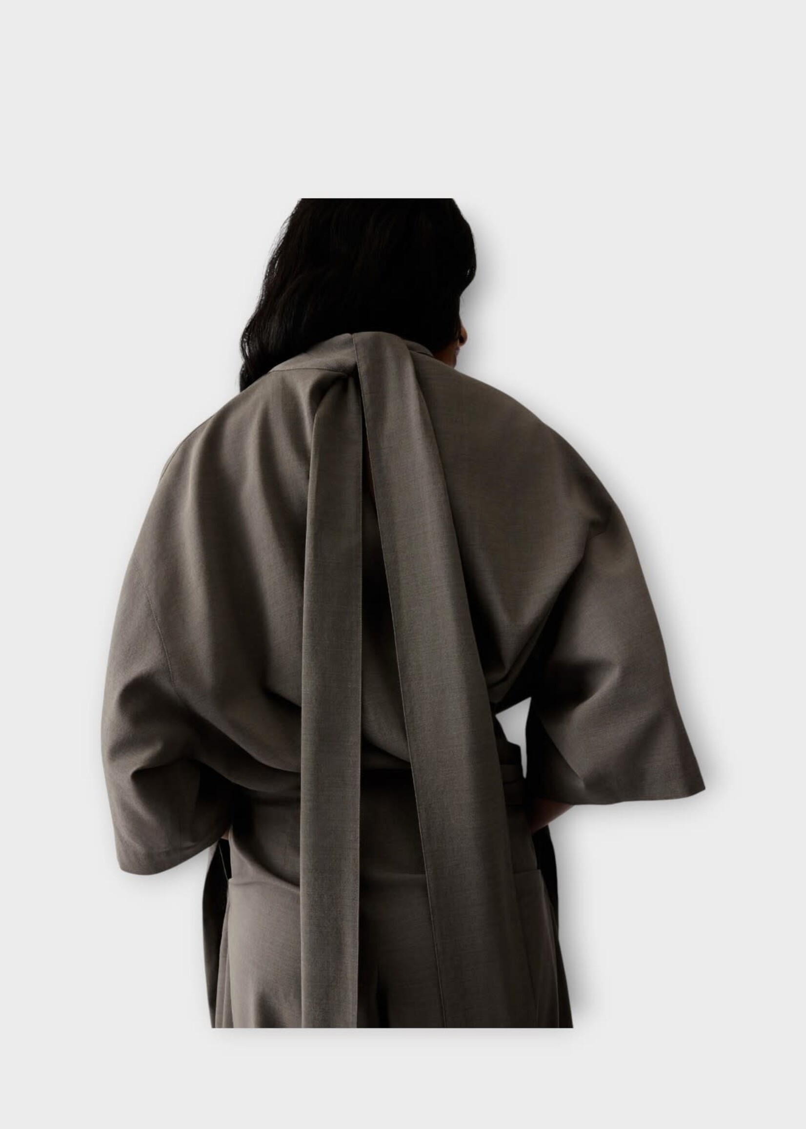 Jacquemus Jacquemus Shirt, Grey, La Blouse Havana Draped Fluid Top In Grey