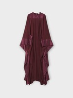 Lanvin Lanvin Dress, Red, Relaxed Fit Full Length Charmeuse Dress In Garnet