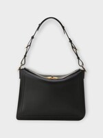 Lanvin Lanvin Bag, Black, Compagnon Asymmetrical Shoulder Bag In Black