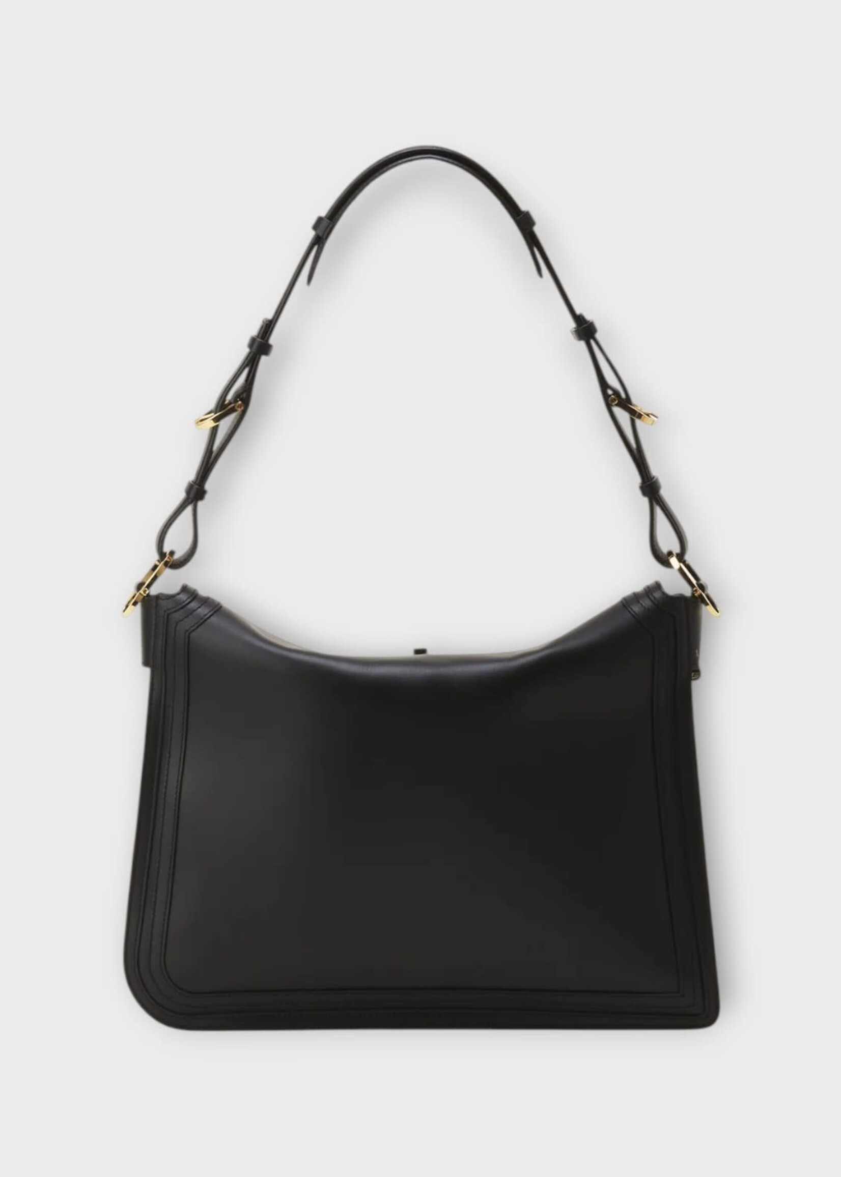 Lanvin Lanvin Bag, Black, Compagnon Asymmetrical Shoulder Bag In Black