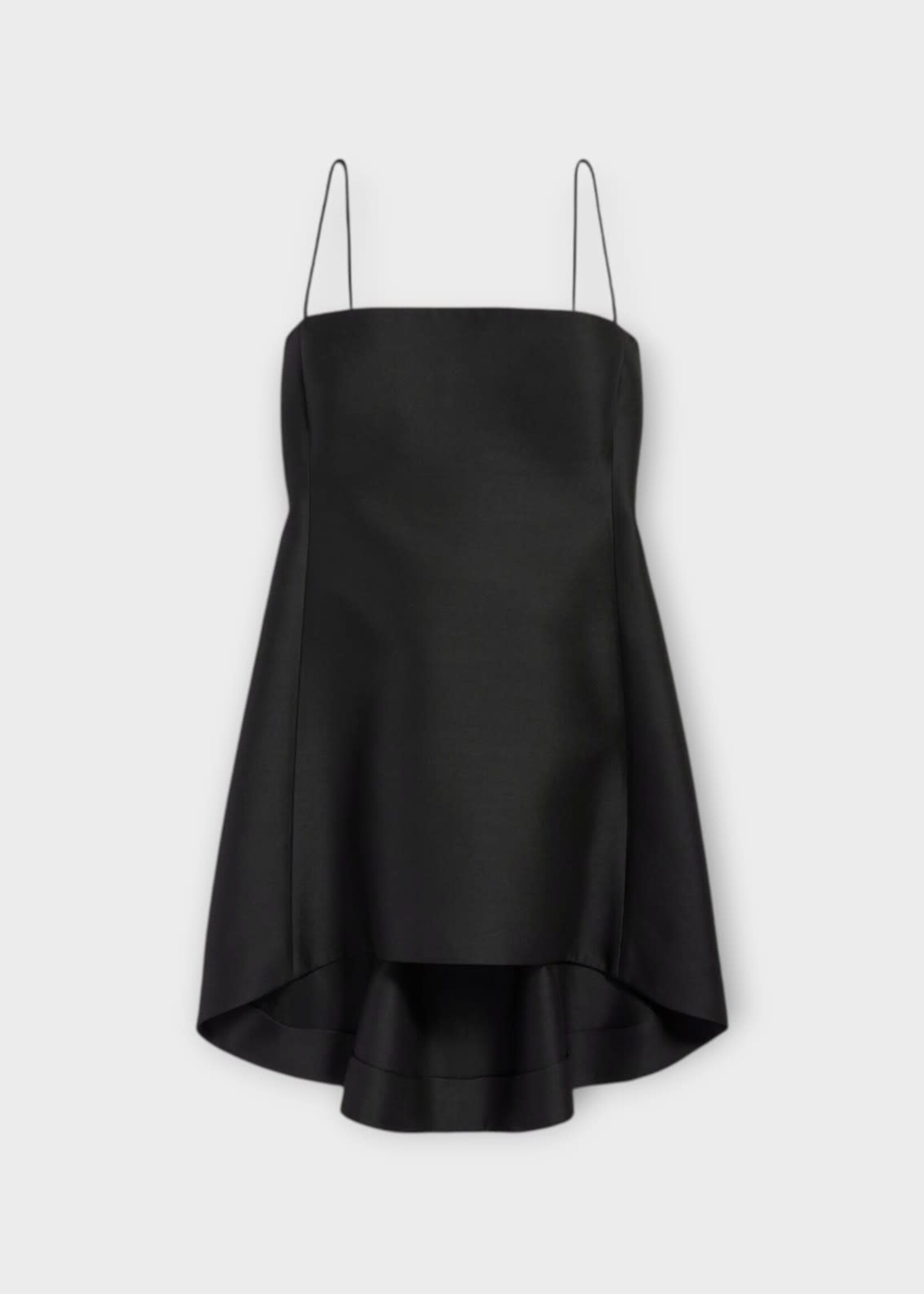 Balenciaga Balenciaga Dress, Black, Wool & Silk Babydoll Strap Dress Black