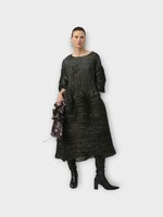 Julia Heuer Julia Heuer Dress, Black, Pax Metallic Voluminous Long Dress in Old Silver & Black