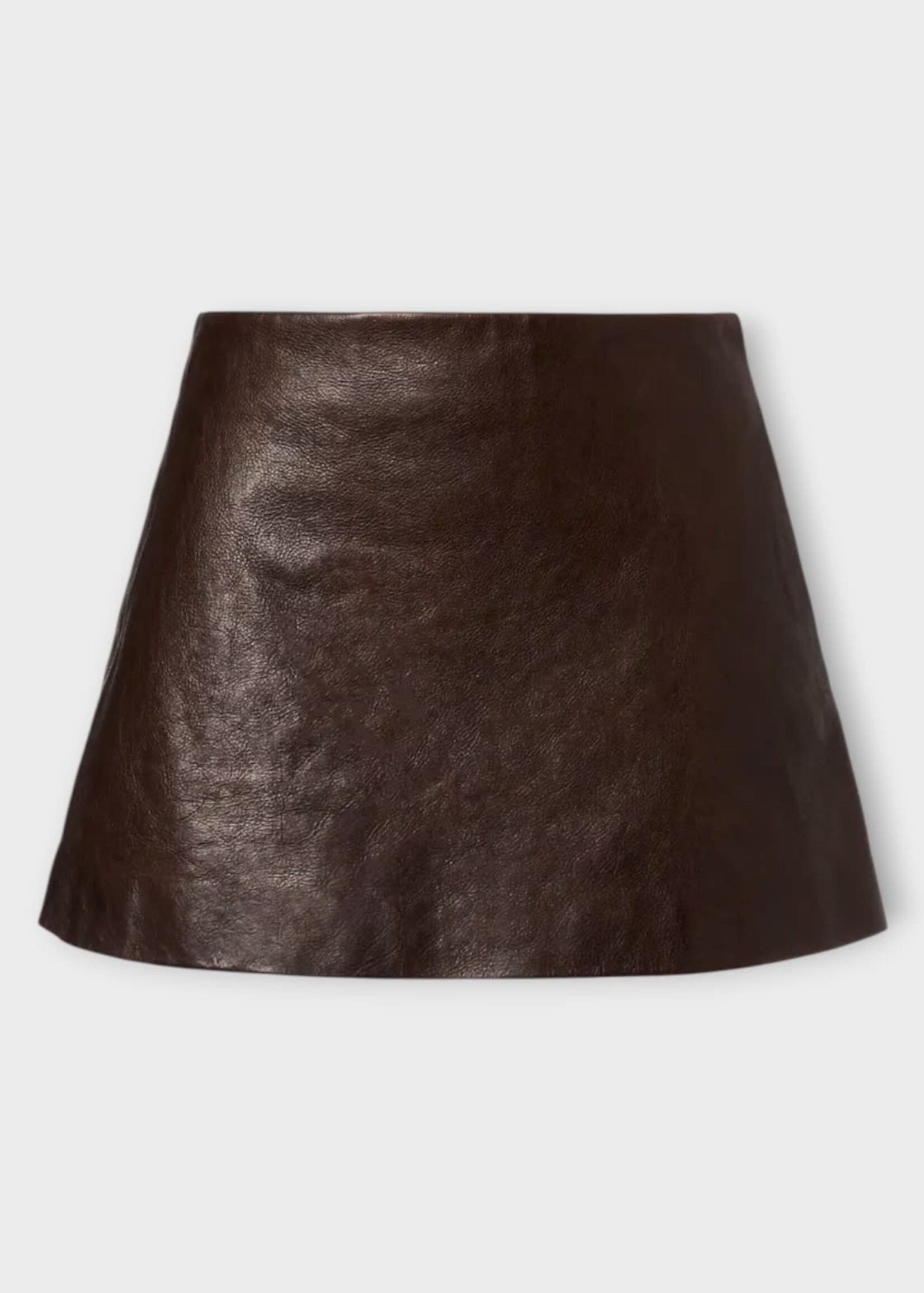 Balenciaga Balenciaga Skirt, Brown, Calf Leather Mini Skirt Coffee