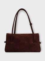 Jacquemus Jacquemus Bag, Brown, Le Turismo Long Suede Shoulder Bag In Medium Brown