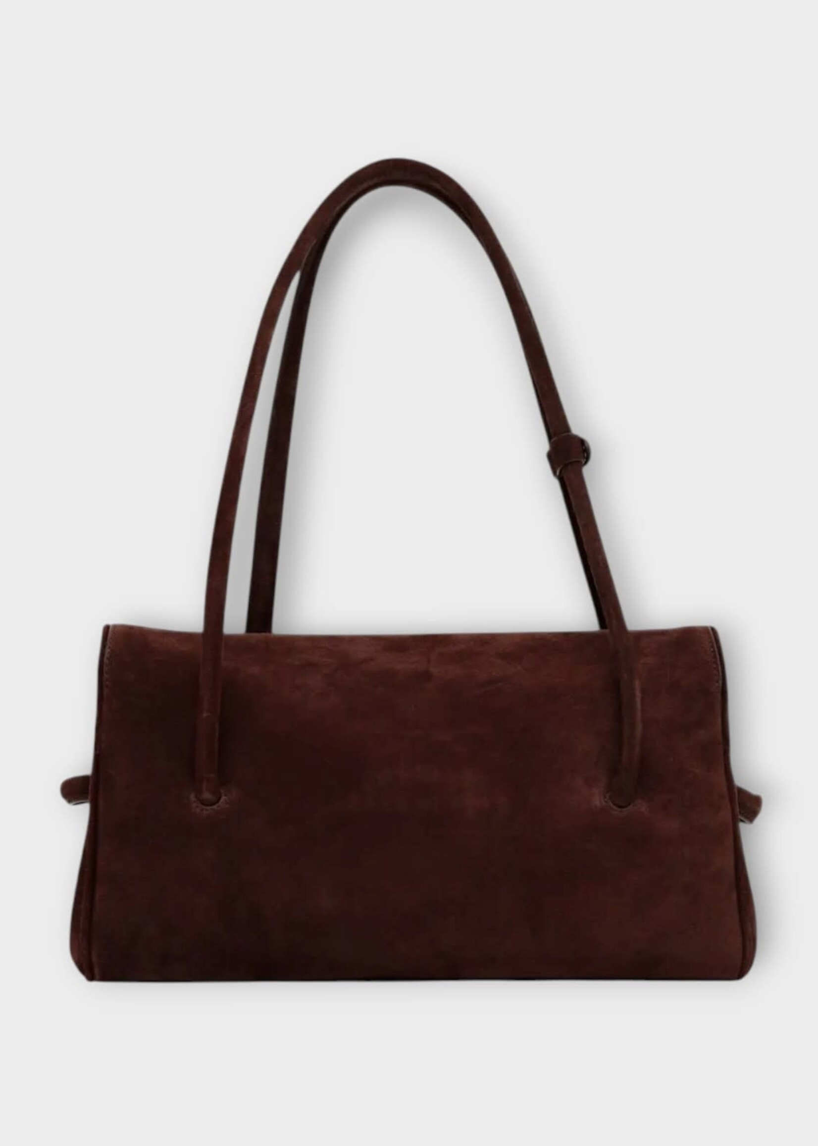 Jacquemus Jacquemus Bag, Brown, Le Turismo Long Suede Shoulder Bag In Medium Brown