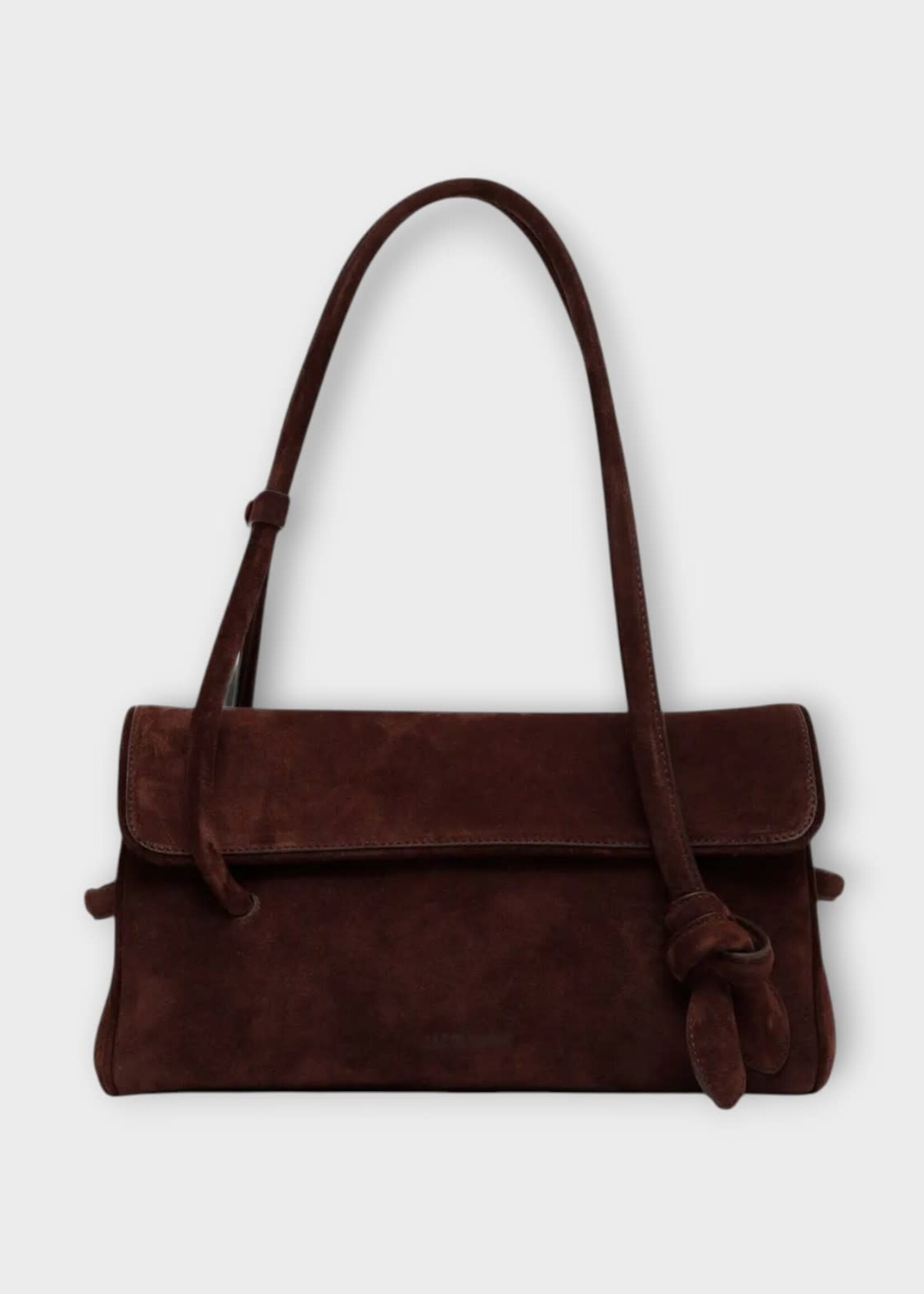 Jacquemus Jacquemus Bag, Brown, Le Turismo Long Suede Shoulder Bag In Medium Brown
