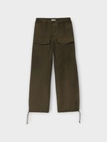 J.W.Anderson J.W.Anderson Trousers, Green, Textured Cotton Nylon Parachute Track Pants In Military Green