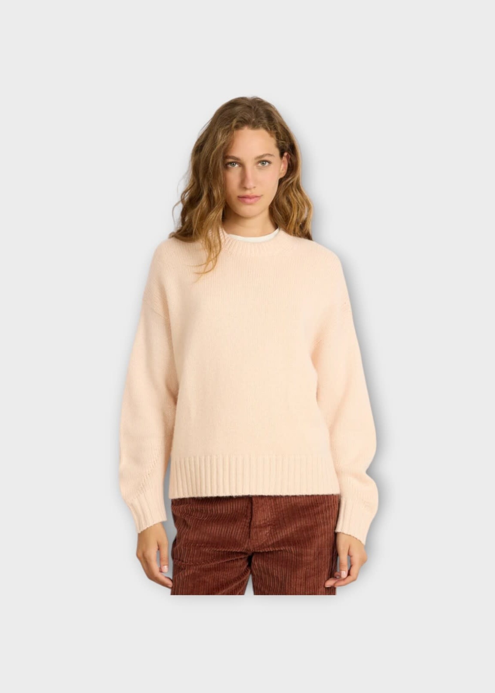 Alexandra Golovanoff Alexandra Golovanoff Knitwear, Pink, Cosima Cashmere Crew Neck Knitwear In Blush 21