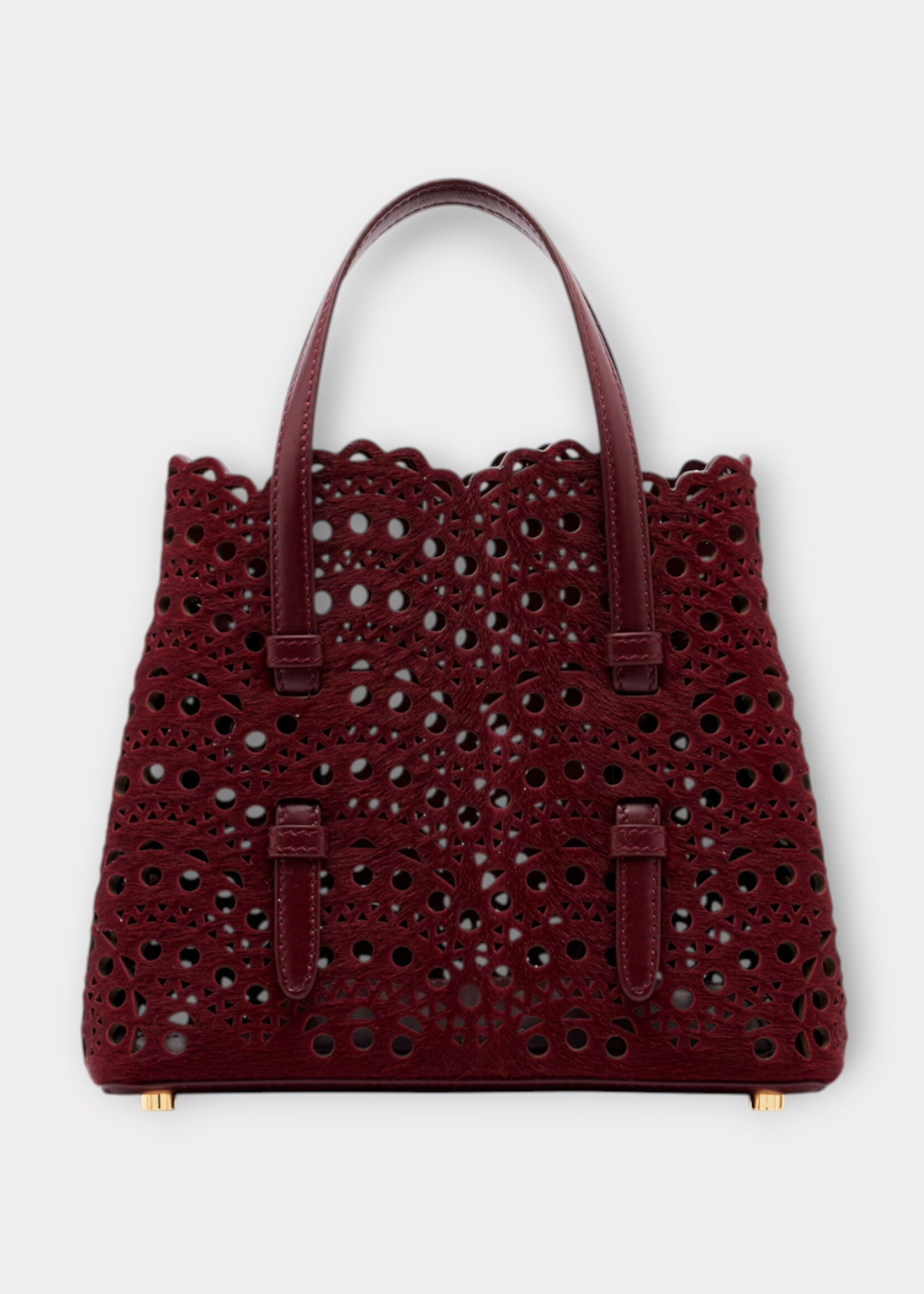 Alaia Alaia Bag, Red, Mina 20 Haircalf Tote Bag In Cerise