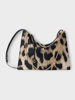 Givenchy Givenchy Bag, Black, Voyou Pouch In Black & Beige w/ Leopard Print