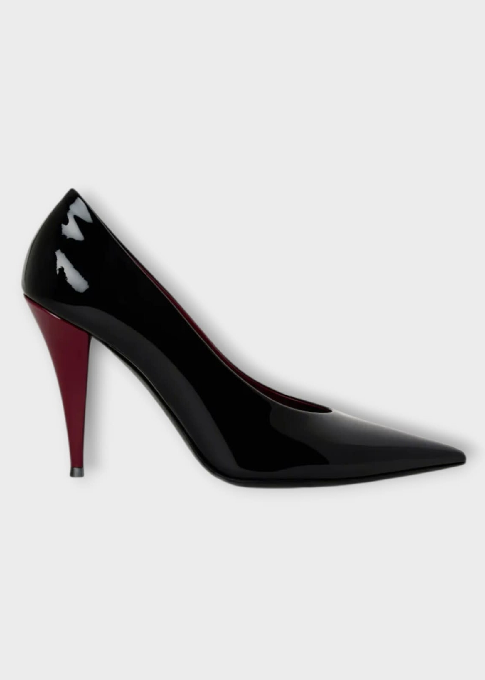 Givenchy Givenchy Heels, Black, Pointy Pump 95MM In Black & Burgundy
