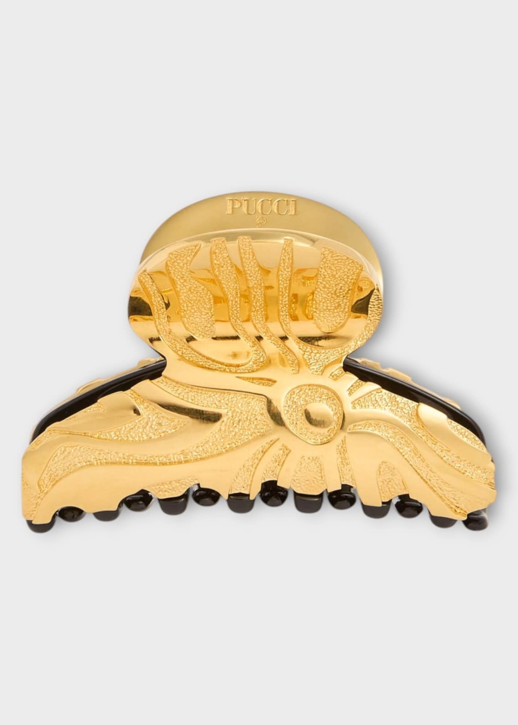 Pucci Pucci Hair Accessory, Gold, Marmo Hair Claw In Gold