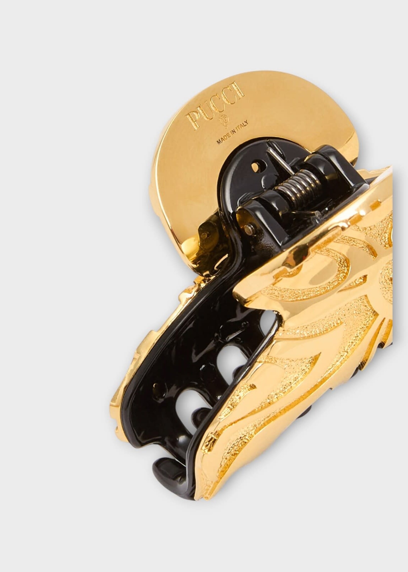 Pucci Pucci Hair Accessory, Gold, Marmo Hair Claw In Gold