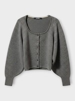 Jacquemus Jacquemus Knitwear, Grey, Le Cardigan Tempo Wool & Cashmere Round Neck Cardigan In Multi-Grey