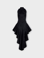 Alaia Alaia Dress, Black, Velvet Pointed Tailored Dress In Noir Alaia