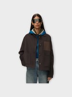 Loewe Loewe Jacket, Brown, Wool & Cashmere Workwear Jacket In Brown & Grey