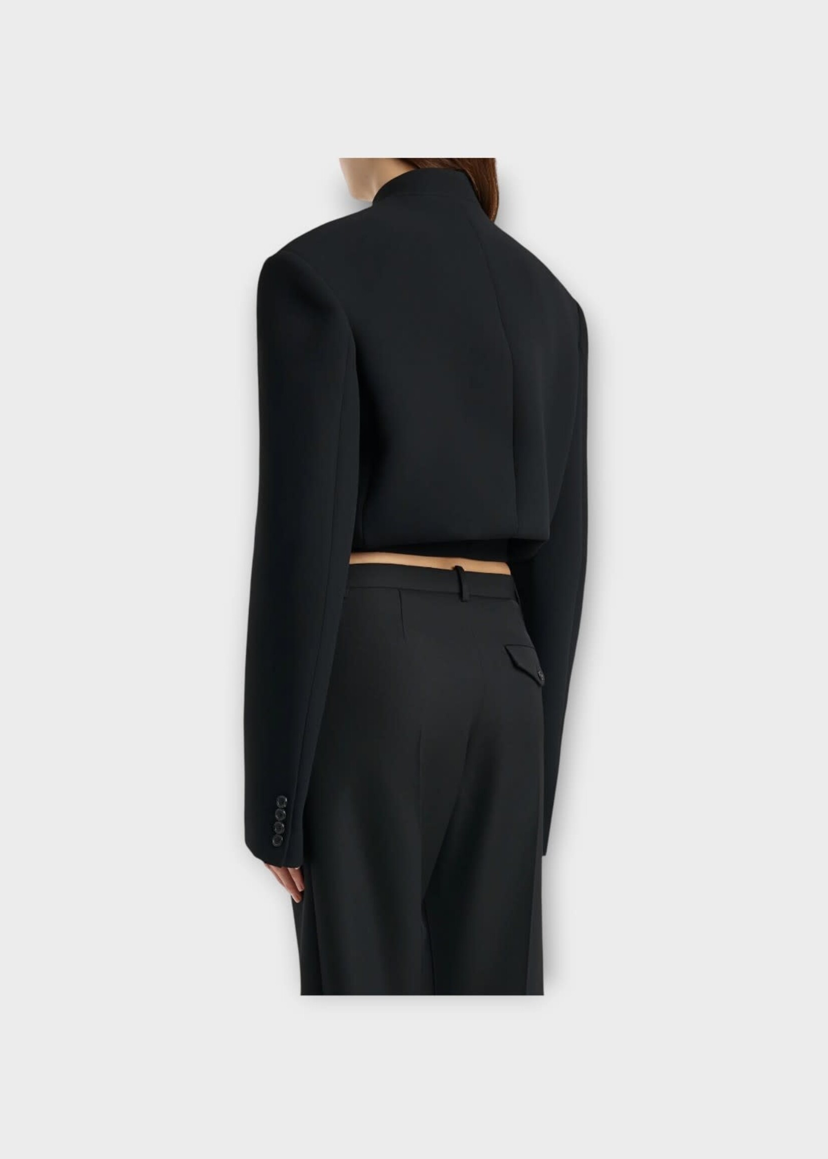Khaite Khaite Jacket, Black, York Military Jacket In Black w/ Cord Embroidery