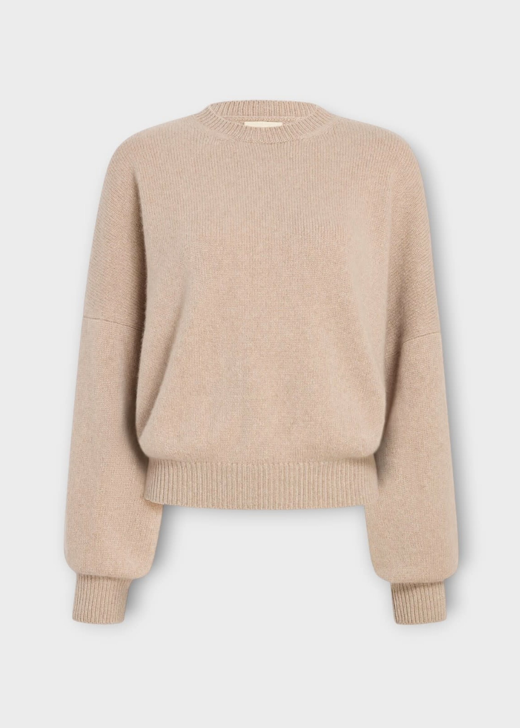 Khaite Khaite Knitwear, Beige, Margaux Cashmere Crew Neck Sweater in Putty