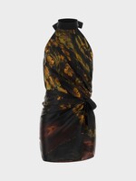 Dries Van Noten Dries Van Noten Top, Print, Carfys Silk Scarf Top In Dessin C w/ Flemish Gold Painting