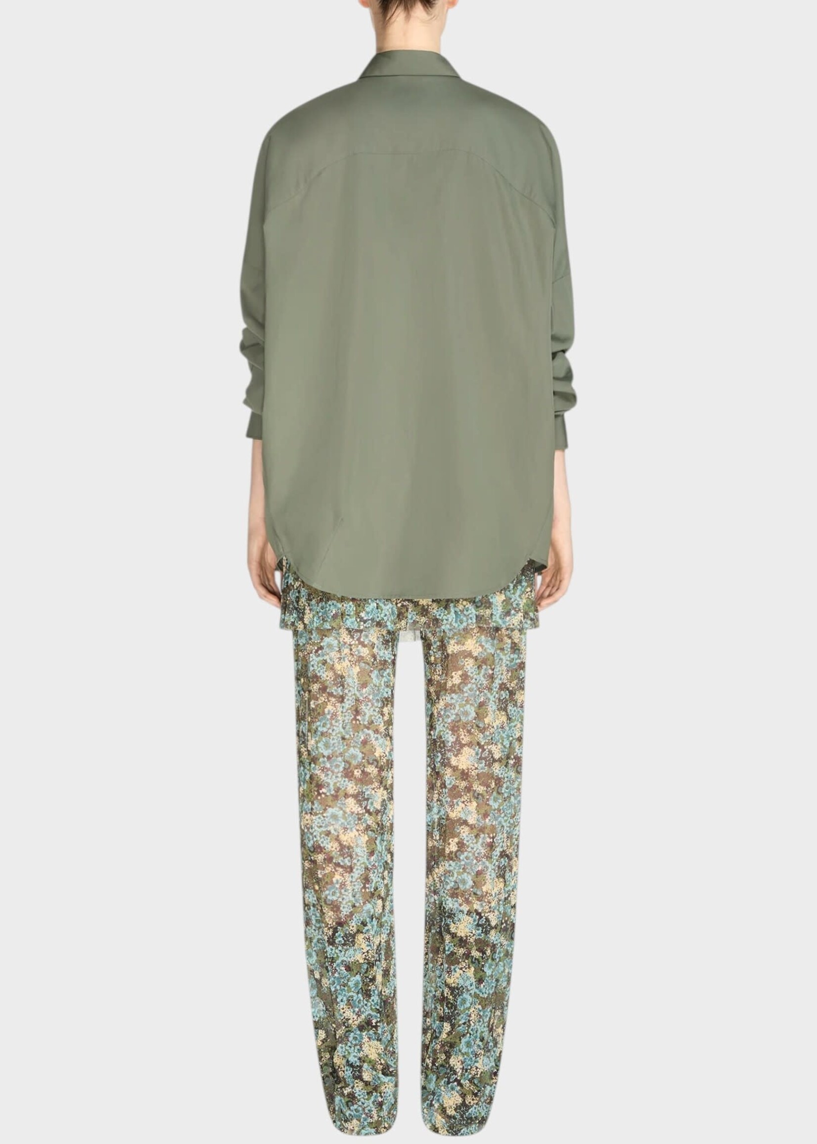 Dries Van Noten Dries Van Noten Shirt, Green, Casia Cotton Poplin Classic Shirt In Green
