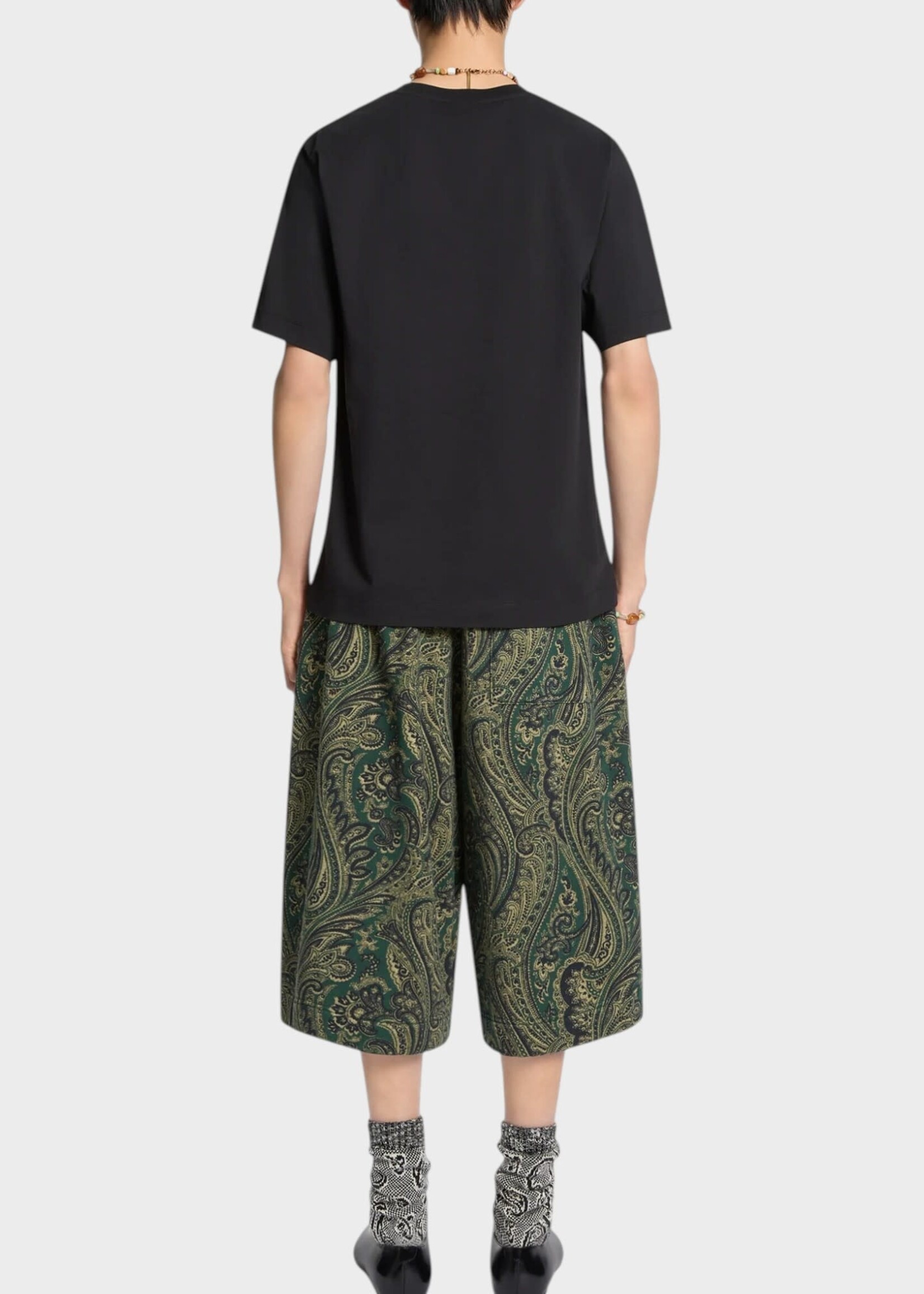 Dries Van Noten Dries Van Noten T-Shirt, Black, Hertz Crew Neck Cotton Jersey T-Shirt In Black