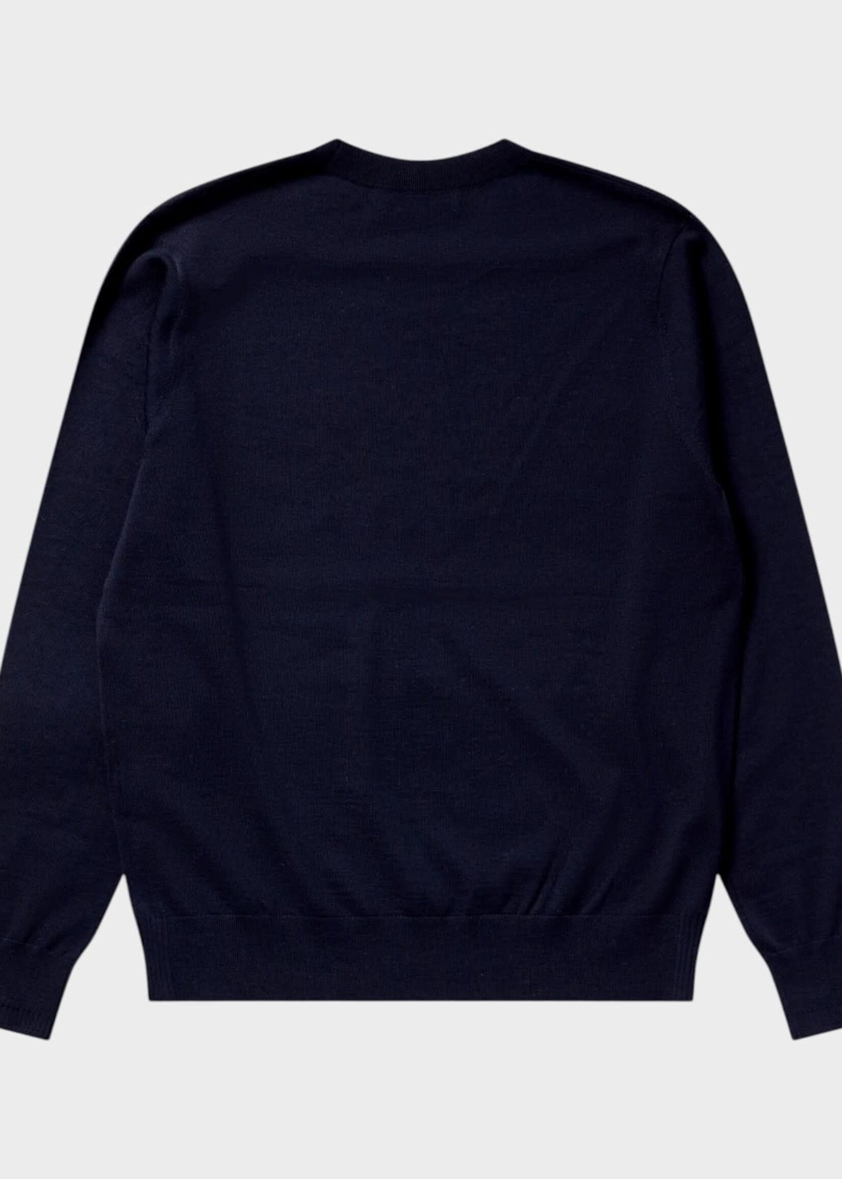 Dries Van Noten Dries Van Noten Knitwear, Navy, Murton Merino Wool Crew Neck Sweater In Navy