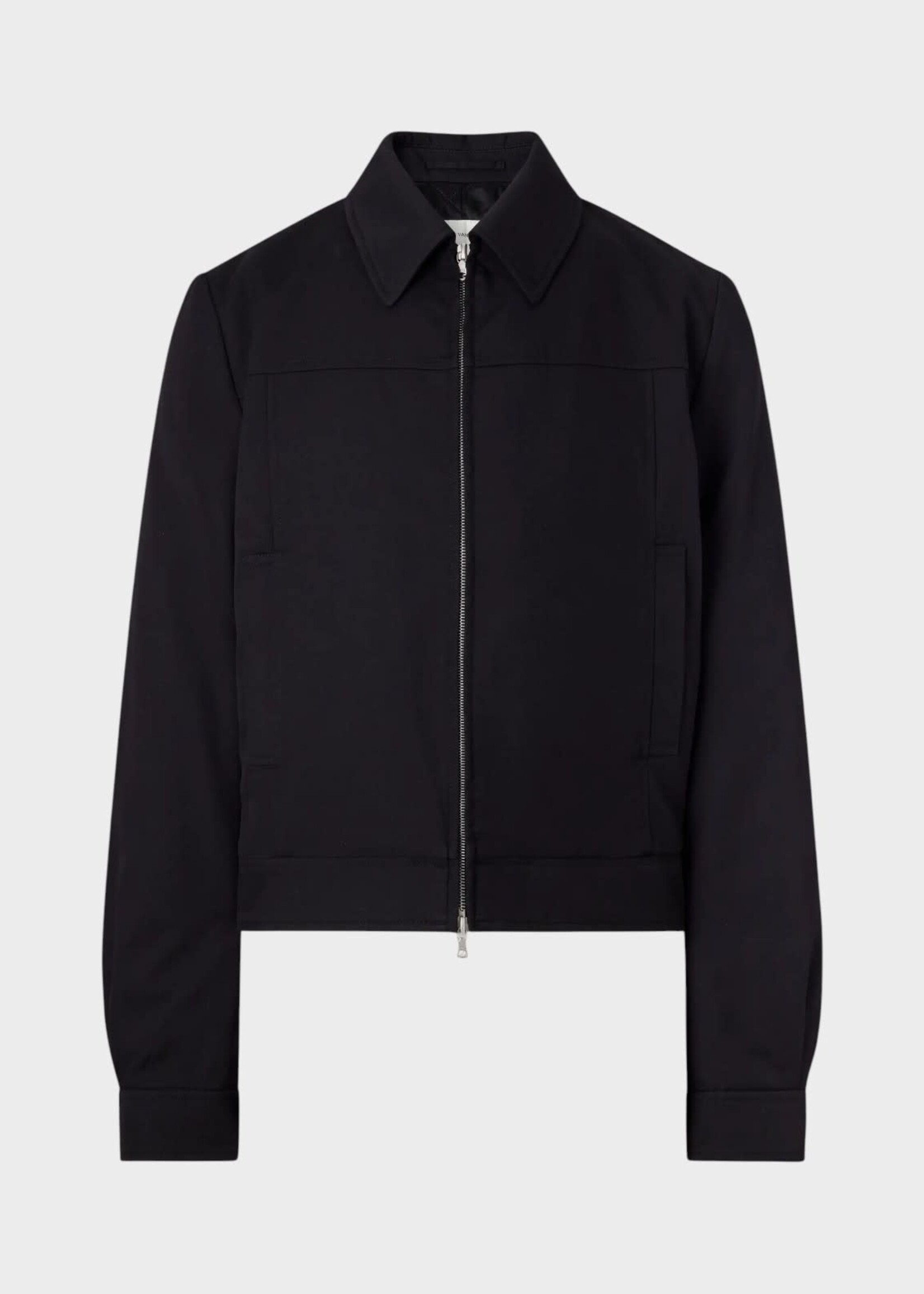 Dries Van Noten Dries Van Noten Jacket, Black, Vernon Cotton & Wool Water Repellent Collared Jacket In Black