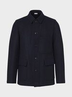Dries Van Noten Dries Van Noten Jacket, Navy, Braxton Wool Mix Single Breasted Blazer In Navy