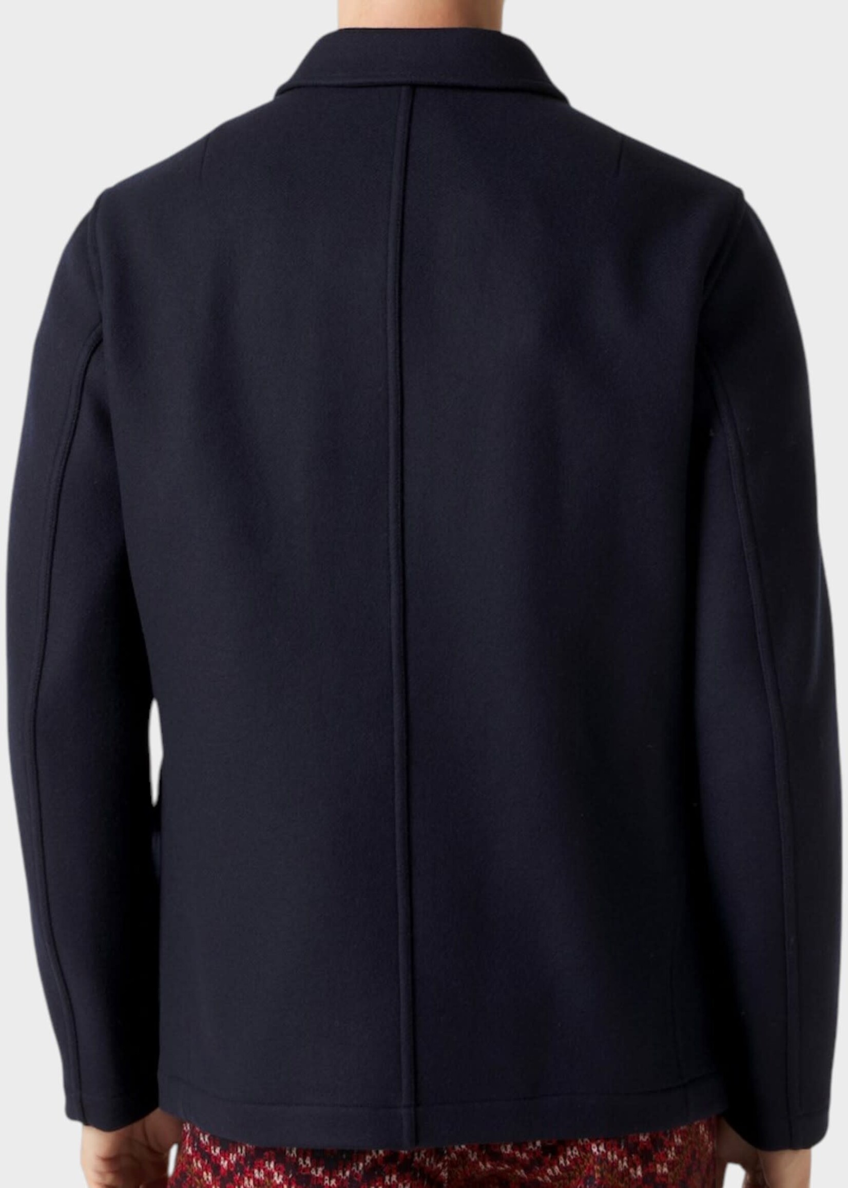 Dries Van Noten Dries Van Noten Jacket, Navy, Braxton Wool Mix Single Breasted Blazer In Navy