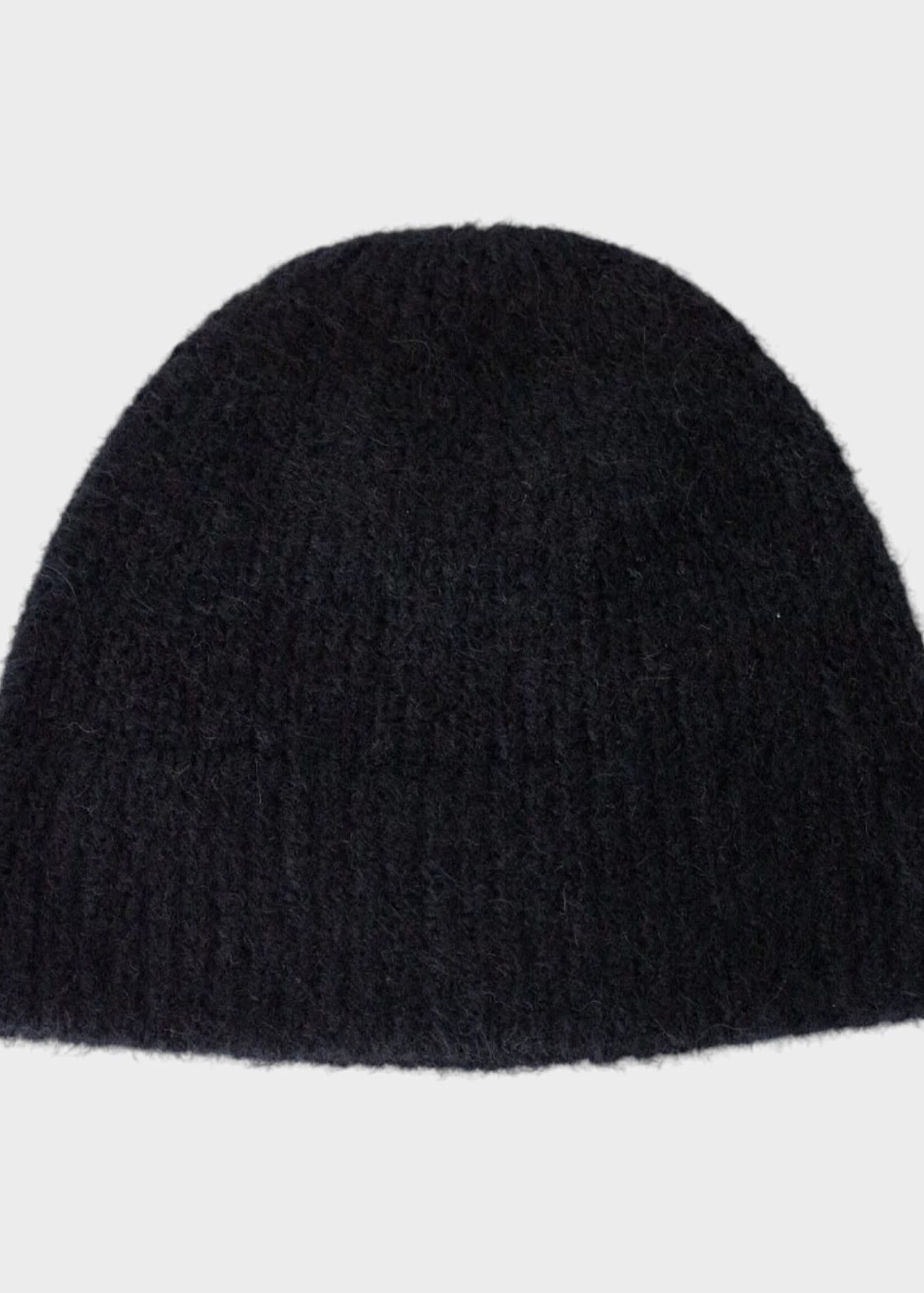 Dries Van Noten Dries Van Noten Hat, Black, Moss Alpaca Wool Beanie In Black