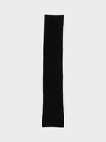 Dries Van Noten Dries Van Noten Scarf, Black, Moyson Alpaca Wool Ribbed Scarf In Black