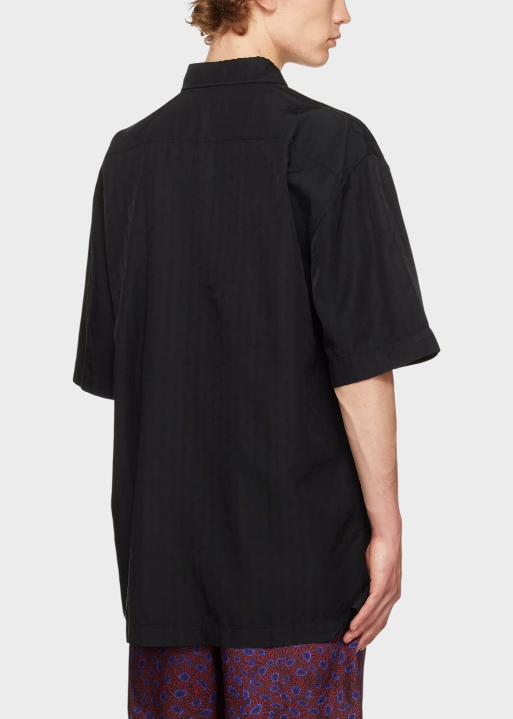 Dries Van Noten Dries Van Noten Shirt, Black, Cassidye Cotton Short Sleeve Shirt In Black