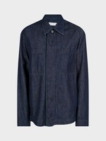 Dries Van Noten Dries Van Noten Shirt, Blue, Carters Cotton Denim Collared Shirt In Indigo w/ Chest Pockets