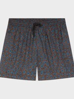 Dries Van Noten Dries Van Noten Swimwear, Print, Phibbs Drawstring Waist Swim Trunks In Brown w/ Mini Marbled Clay Print