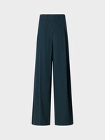 Dries Van Noten Dries Van Noten Trousers, Green, Pila Cotton Elasticated Waist Wide Leg Pants In Bottle