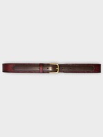 Dries Van Noten Dries Van Noten Belt, Red, Calf Leather Belt In Red w/ Gold Buckle