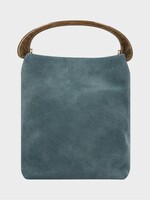 Dries Van Noten Dries Van Noten Bag, Blue, Crisp Calf Leather Resin Top Handle Bag In Turquoise