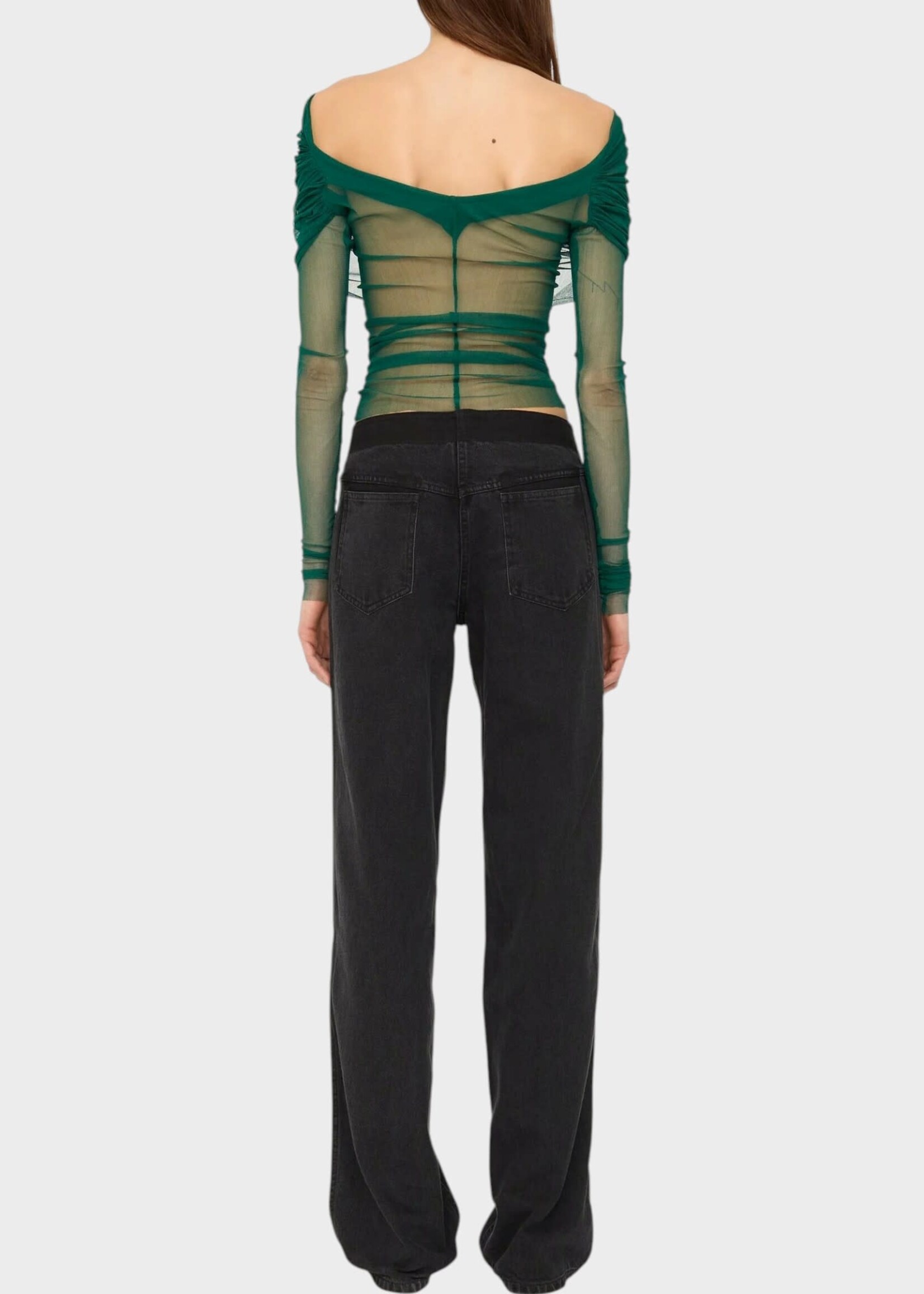 Christopher Esber Christopher Esber Jeans, Black, Cotton Deconstruct Denim Jean In Black