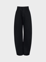 Alaia Alaia Jeans, Black, Cotton Round Denim Pants In Noir Alaia