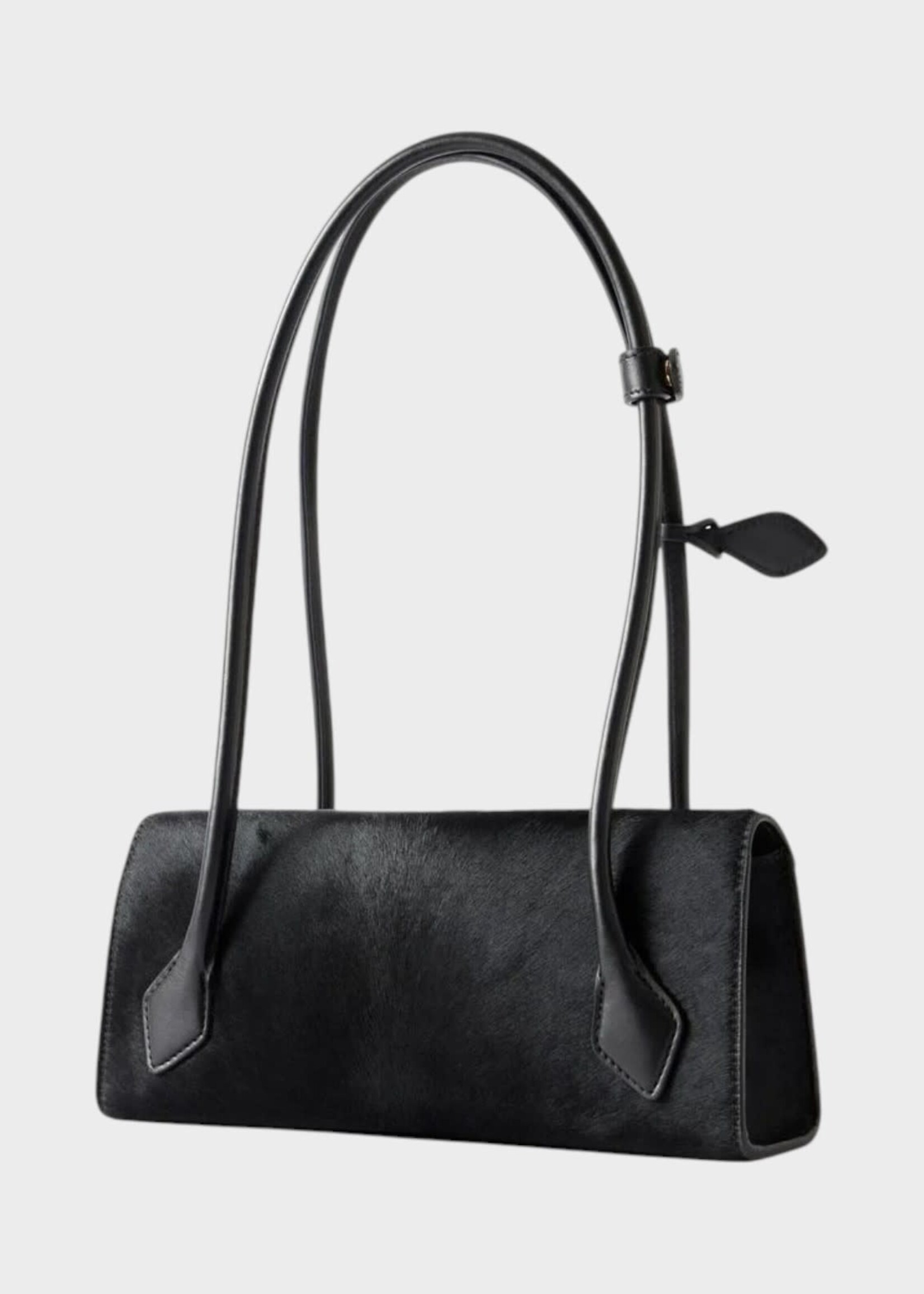 Alaia Alaia Bag, Black, Teckel Small Haircalf Flap Bag