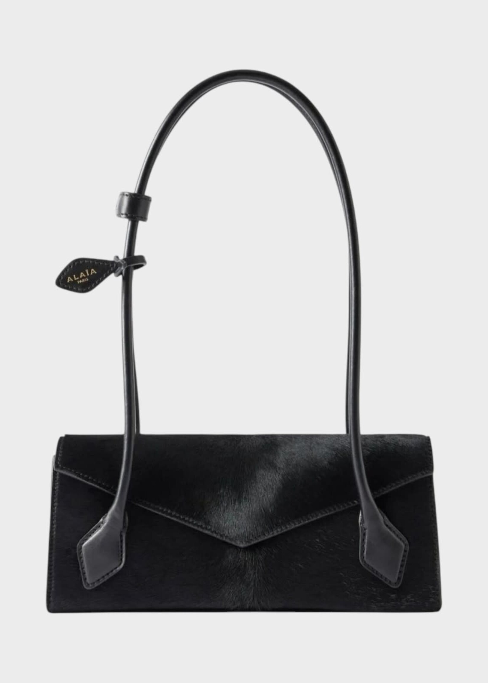 Alaia Alaia Bag, Black, Teckel Small Haircalf Flap Bag