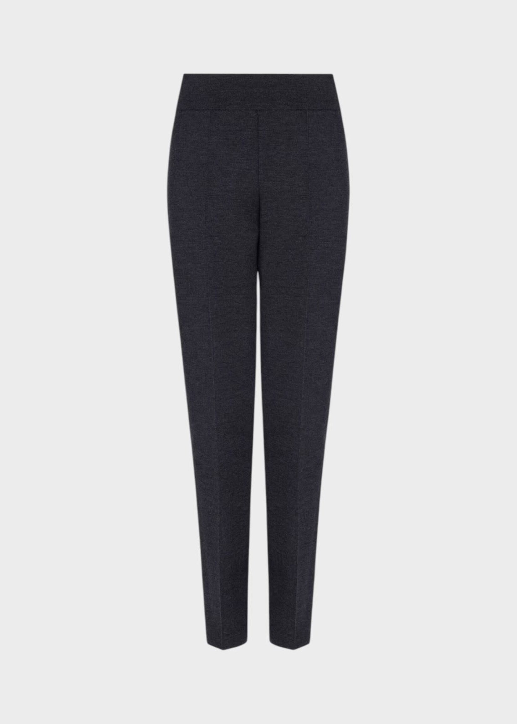 Alaia Alaia Trousers, Grey, Wool Knit High Waisted Tapered Pants In Charcoal