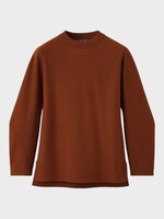 Loro Piana Loro Piana Knitwear, Brown, Neem Cashmere & Cotton Crewneck Sweatshirt In Sanguine Pencil