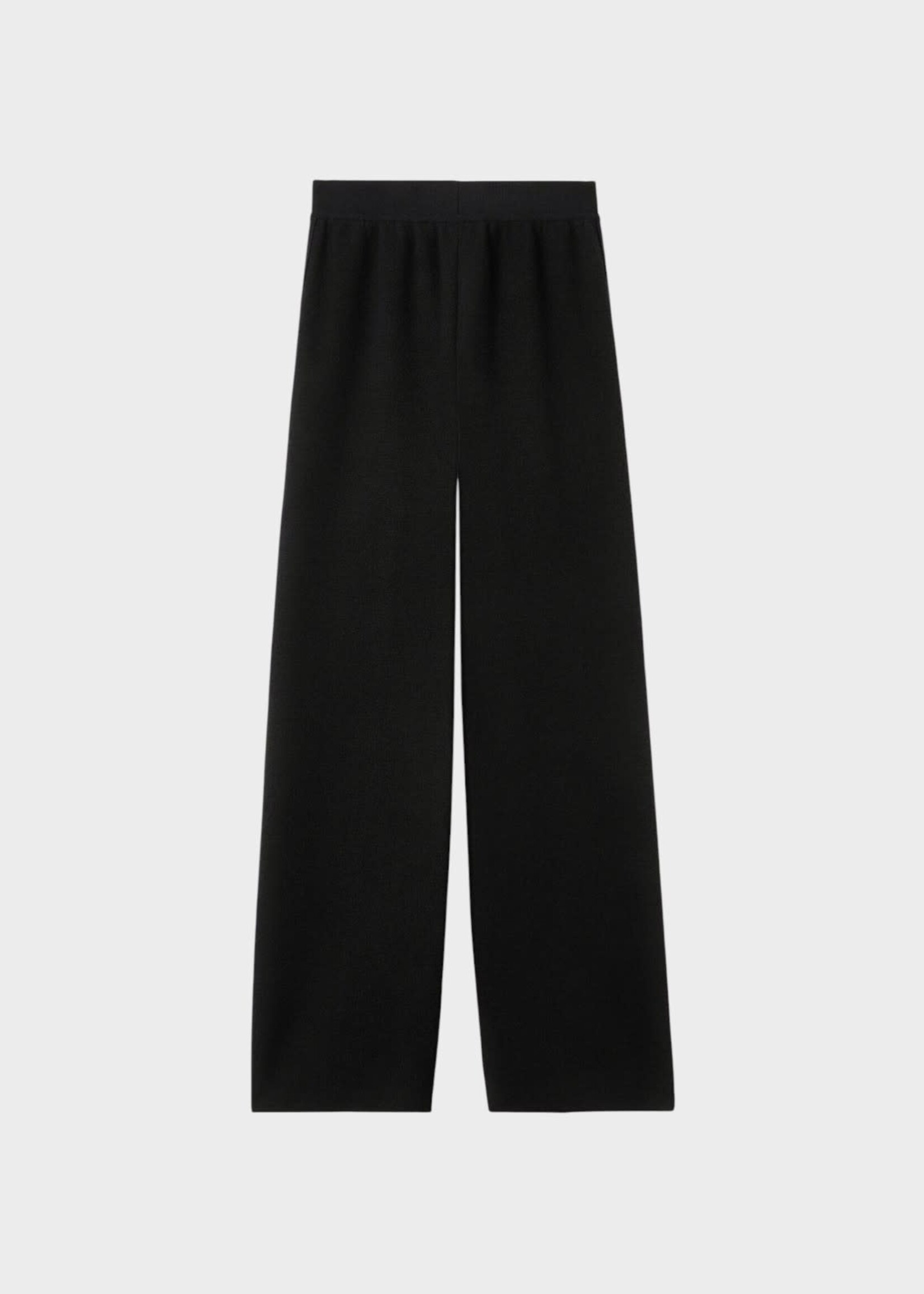 Loro Piana Loro Piana Knitwear, Black, Petunia Wool Cashmere & Silk Straight Leg Pants In Black