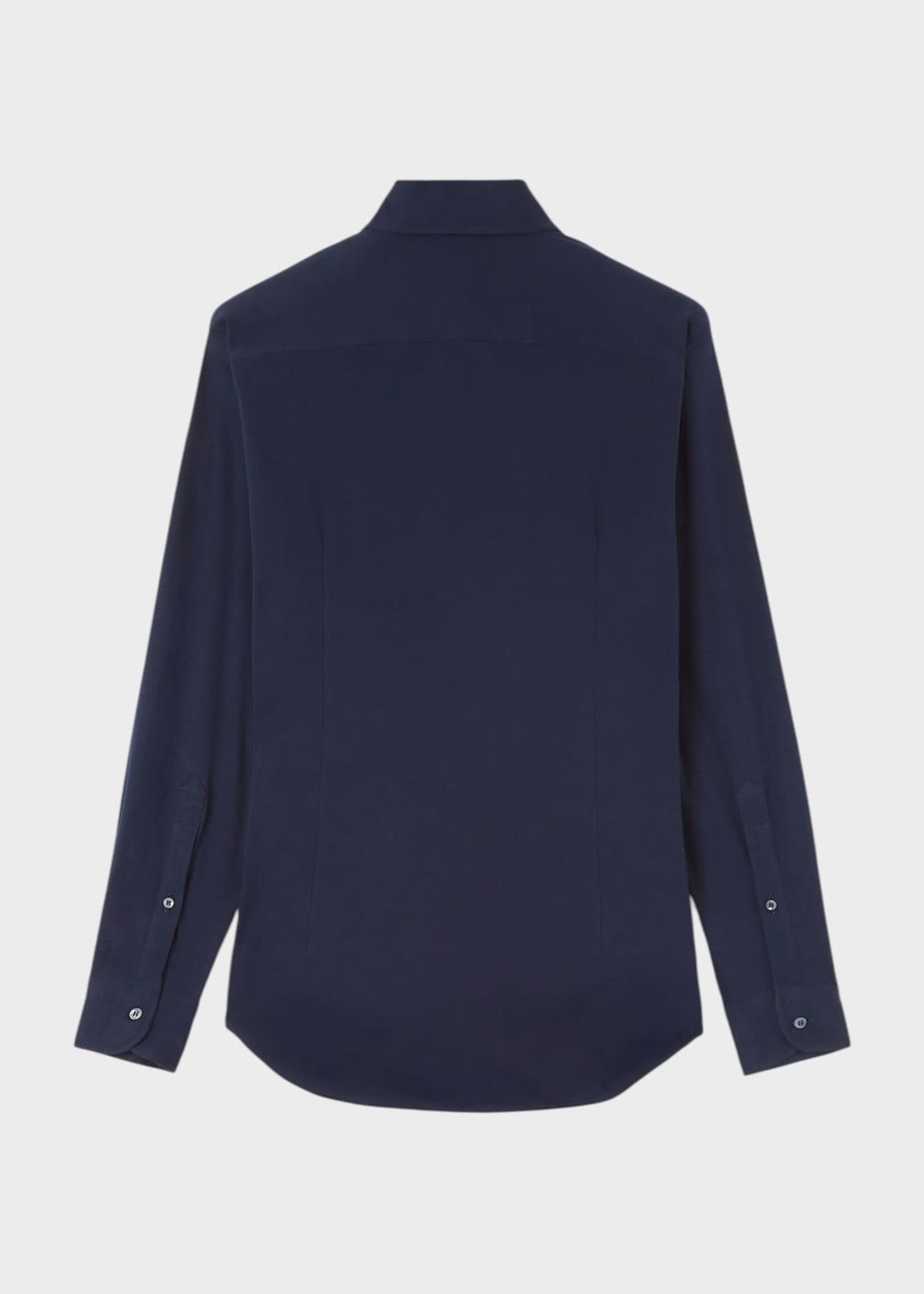 Loro Piana Loro Piana Shirt, Navy, Andrew Jersey Cotton Classic Shirt In Blue Navy