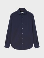 Loro Piana Loro Piana Shirt, Navy, Andrew Jersey Cotton Classic Shirt In Blue Navy