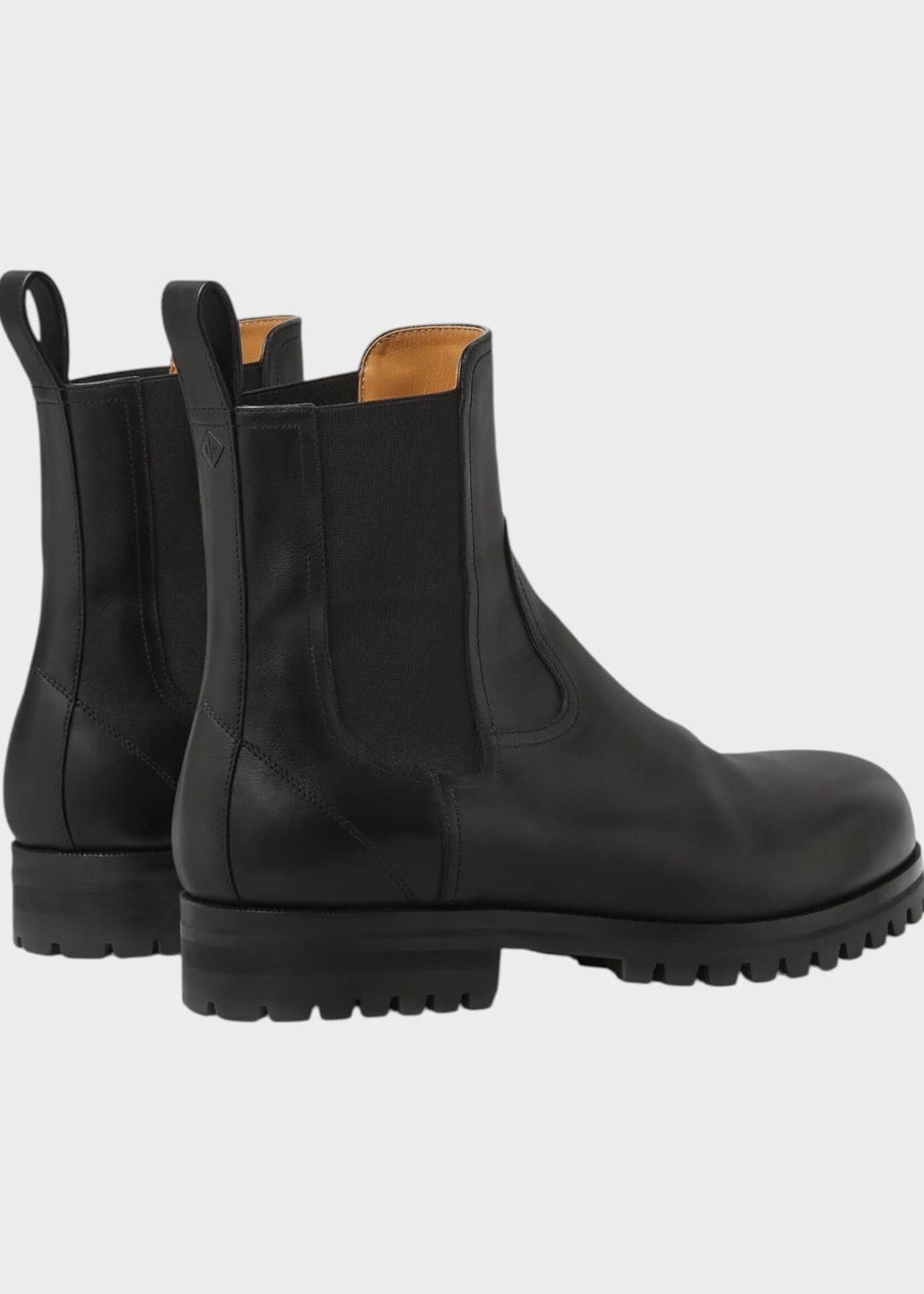 Loro Piana Loro Piana Boots, Black, Kent Walk Calfskin Boots In Black